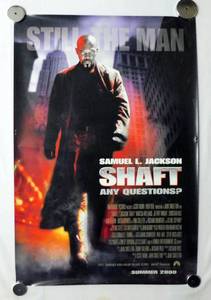 2000 Shaft Double Sided Original Advance Movie Theater Poster