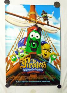 2007 The Pirates Who Dont Do Anything A VeggieTales Movie Double Sided Original Movie Theater Poster