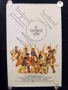 1985 A Chorus Line The Movie Single Sided Original Movie Theater Poster