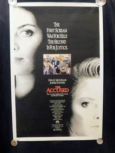 1988 The Accused Single Sided Original Movie Theater Poster