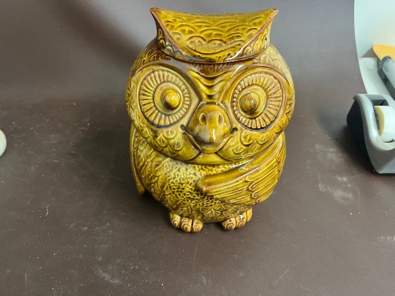 OWL COOKIE JAR