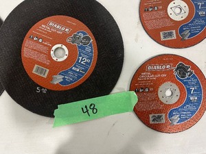 9) 12X18X1 METAL CUT OFF & 2)7X18X58 METAL