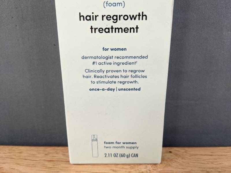 lot 34 image: Brand New Hers Minoxidil 5% Topical Foam, Hair Regrowth Treatment for Women, 2.11 fl oz O