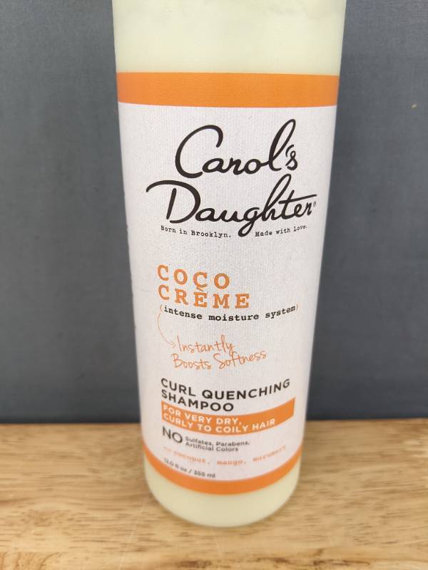 lot 18B image: 3 Brand New Carols Daughter Goddess Strength Moisturizing Shampoo, Leave In Conditioner and Coco Creme Curl Quenching I