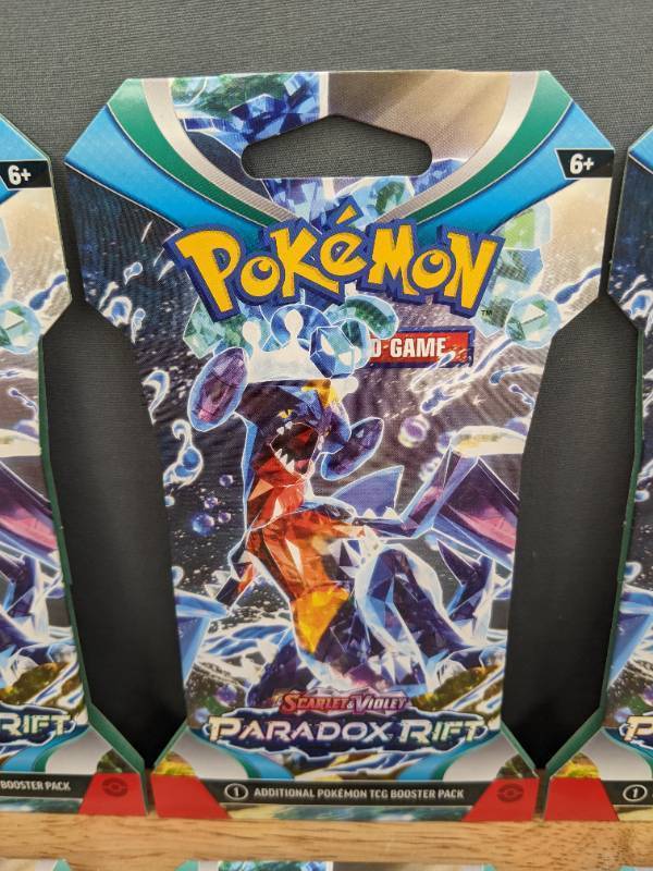 lot 72B image: 6 Brand New Pokemon Scarlet & Violet Paradox Rift Sleeved Boosters O