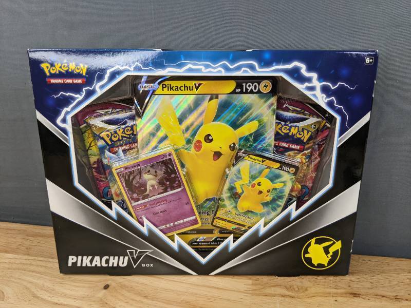 lot 25 image: Pokemon Trading Card Games Pikachu V Box and 2023 Trick or Trade BOOster Bundle  I