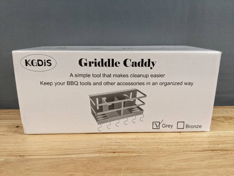 lot 41A image: Brand New KGDJS Griddle BBQ Grill Caddy Accessory Storage F