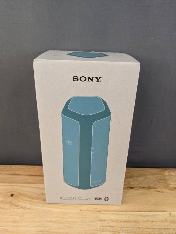lot 14 image: Brand New Sony SRS-XE300 Wireless Portable Bluetooth Speaker, IP67 Water-resistant, Dustproof and Shockproof, Blue Y