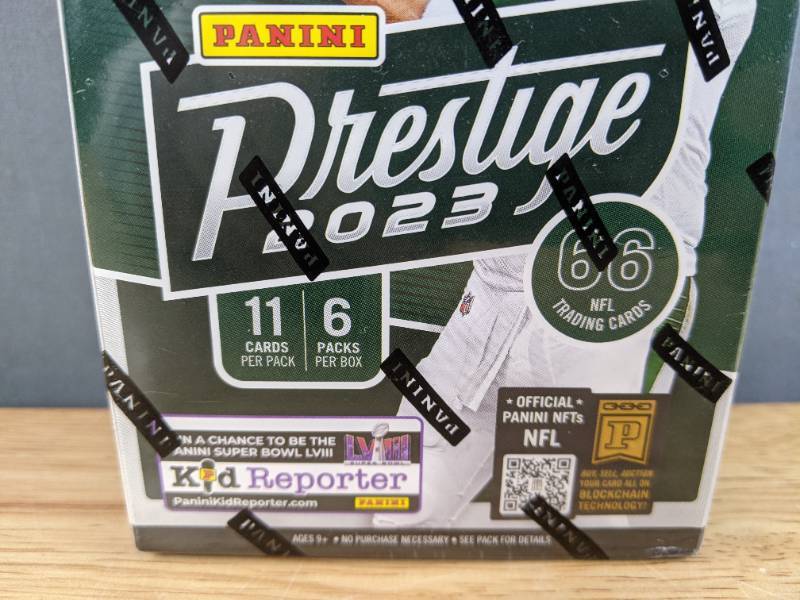 lot 35B image: Brand New 2023 Panini Prestige 11 Pack Blaster Box NFL Football Cards Rodgers I