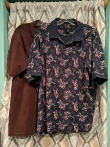 lot 404 image: Mens Shirts Croft & Barrows Flowered Design & Yazbek Cabo San Lucas Mexico Size XL P