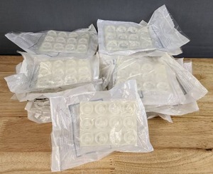 lot 502 image: GorillaGrit Small Clear Door Knob Bumpers (27 Pkgs)  F