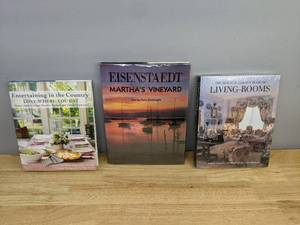 lot 88 image: Lot of 3 Hardcover Coffee Table Books F