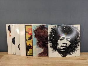 lot 52A image: Vinyl Records Collection Jimi Hendrix, Prince, and Queen (7) E