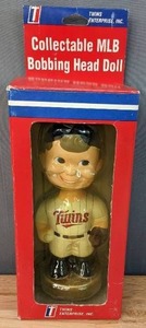 lot 98A image: Vintage Collectable MLB Bobbing Head Doll Minnesota Twins  E