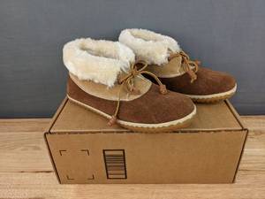 lot 60C image: New Sperry Womens Duck Bootie Slipper Whiskey Size 8 N