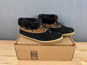 lot 56D image: Sperry Womens Duck Bootie Slipper Leopard Print Size 10 N