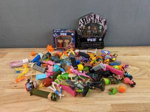 lot 111A image: Assorted Pez Dispensers and Toy Figurine Collection Game of Thrones, E.T., Peppa Pig and More E