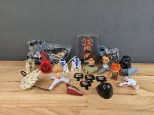 lot 83A image: Assorted Star Wars ToysFigurines (McDonalds Happy Meal) and Disney Infinity 3.0 Edition Star Wars The Force Awakens Power Disc Pack E