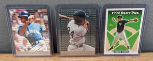 lot 25A image: Derek Jeter Alex Rodriguez Baseball Cards MLB New York Yankees Seattle Mariners Fleer Topps Draft Pick Rookie E