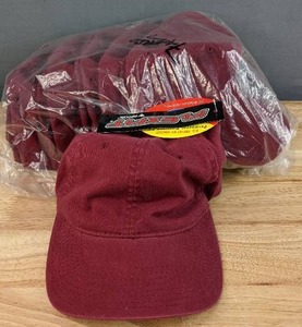 lot 40D image: 12 Brand New Yupoong Flex Fit Dark Cardinal Red Hats OSFM A