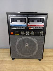 lot 155 image: Vintage Califone Electric Echo Dual Cassette System  Model 2485 E