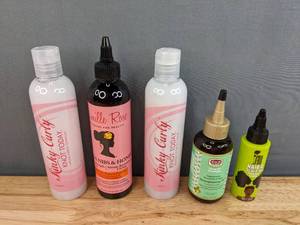 lot 67C image: Brand New Hair Care Products Kinky Curly, Camille Rose, African Pride and More Retail Value $67.51 I