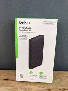 lot 166 image: Brand New Belkin BoostCharge Power Bank 10K Y