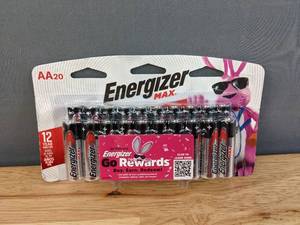 lot 169 image: Brand New 20-Pack Energizer Max AA Batteries Y