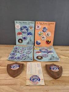lot 173 image: Vintage 1986 and 1976 St. Paul Winter Carnival PinsButtons E