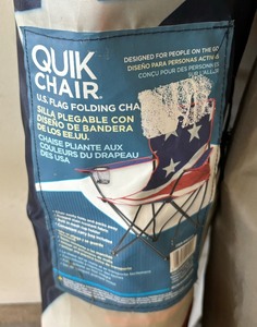 lot 101 image: Two Foldable Chairs by Embark and Quik Chair