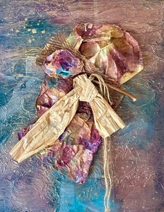 lot 55 image: Stunning Framed Textured Art