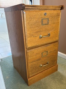lot 58 image: Wooden File Cabinet