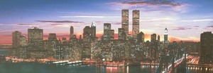 lot 68 image: Downtown, NYC Skyline Print