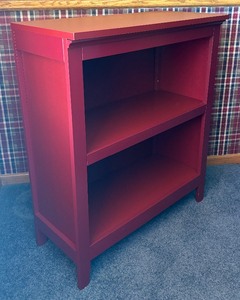 lot 71 image: Decorative Red Bookcase #1