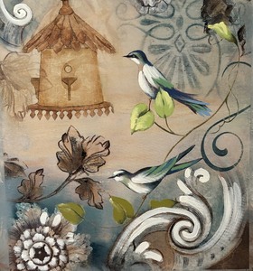 lot 75 image: Whimsical Canvas Print
