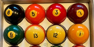 lot 88 image: Vintage Billiards Balls