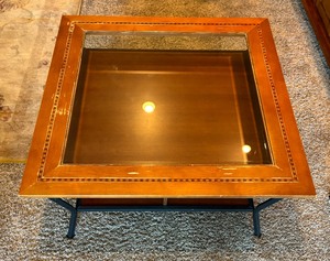 lot 94 image: Gorgeous Glass Top Coffee Table