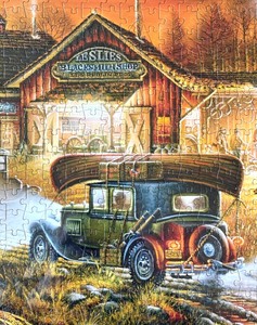 lot 124 image: Fine Framed Terry Redlin Puzzle