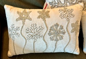 lot 142 image: Three Bedazzled Accent Pillows