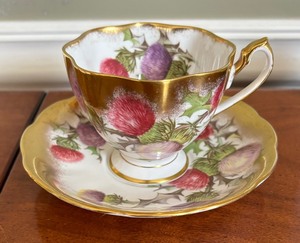 lot 164 image: Six Vintage Teacups with Saucers