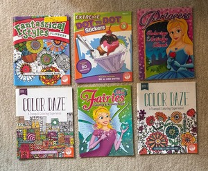 lot 165 image: Notebooks, ColoringActivity Books, Markers and More