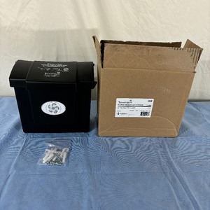 lot 23 image: 1 Box NEW Hospeco Scensibles CDB Plastic Combination Waste Dispenser Receptacle with Screws - Black