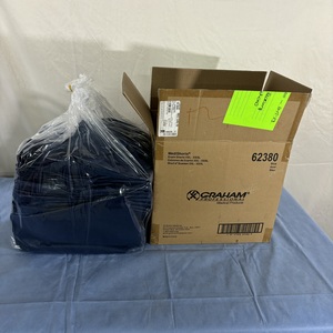 lot 41 image: MSRP $180  1 Case (50case) NEW Medline GRM62380 Disposable Non-Woven Exam Shorts - Size XXL Blue