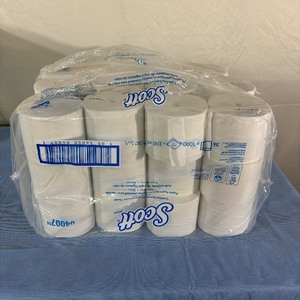 lot 49 image: 1 Package NEW Scott 04007 36-Pack 2-Ply Coreless Standard Roll Toilet Paper - White - Damage To Package - See Pics