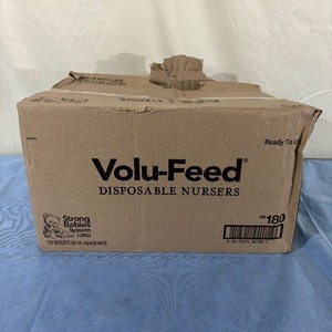 lot 68 image: 1 Case (100 each) NEW&nbspAbbott Nutrition Baby Bottle Volu-Feed 60 mL Disposable Nursers - Expiration 726 Box Has Damage On Side