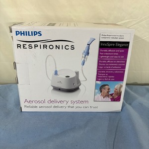 lot 72 image: NEW In Box Philips Respironics InnoSpire Elegance Aerosol Delivery System Compressor Nebulizer