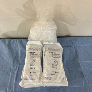 lot 118 image: Lot of 2 Packages (125 per package) NEW Falcon 352054 5mL Round-Bottom Polystyrene Test Tubes with Caps Plus Extra