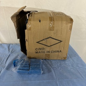 lot 131 image: 1 Case NEW Universal Water Resistant Shoe Covers - Blue (open box)