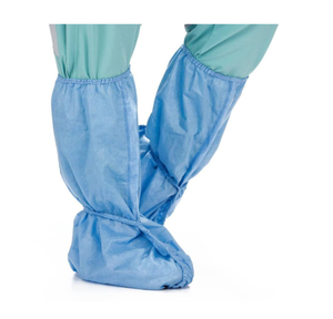 lot 85 image: MSRP $200  1 Case (80each per case) NEW Cardinal Health 8458 Non-Sterile Latex-Free Disposable FullGuard Impervious High Top Shoe Covers - Size XL
