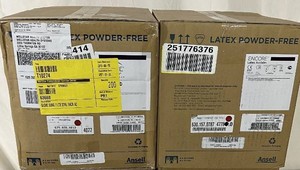 lot 3 image: MSRP $1000  2 Cases (200 pairs per case) NEW&nbspEncore Acclaim Powder-Free Soft & Thick High Dexterity Surgical Gloves DERMASHIELD Technology for dry & damp donning&nbspChemo Tested Size 9 Ivory -&nbspExpired See Youtube
